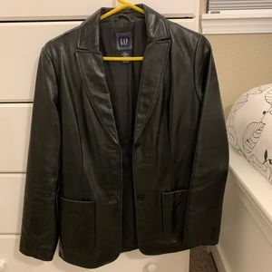 Vintage gap leather blazer